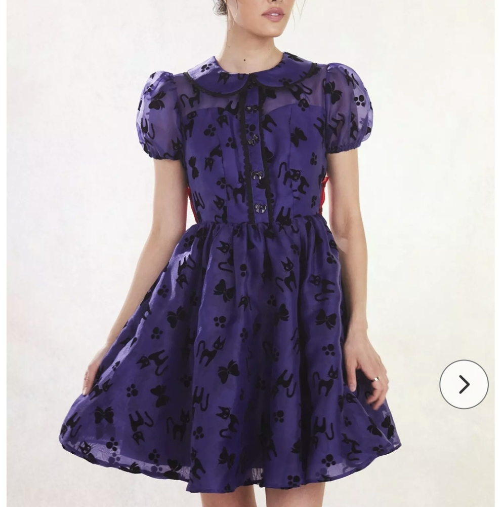 Her Universe Kiki's Delivery Service Jiji Puffy Organza Dress Size M